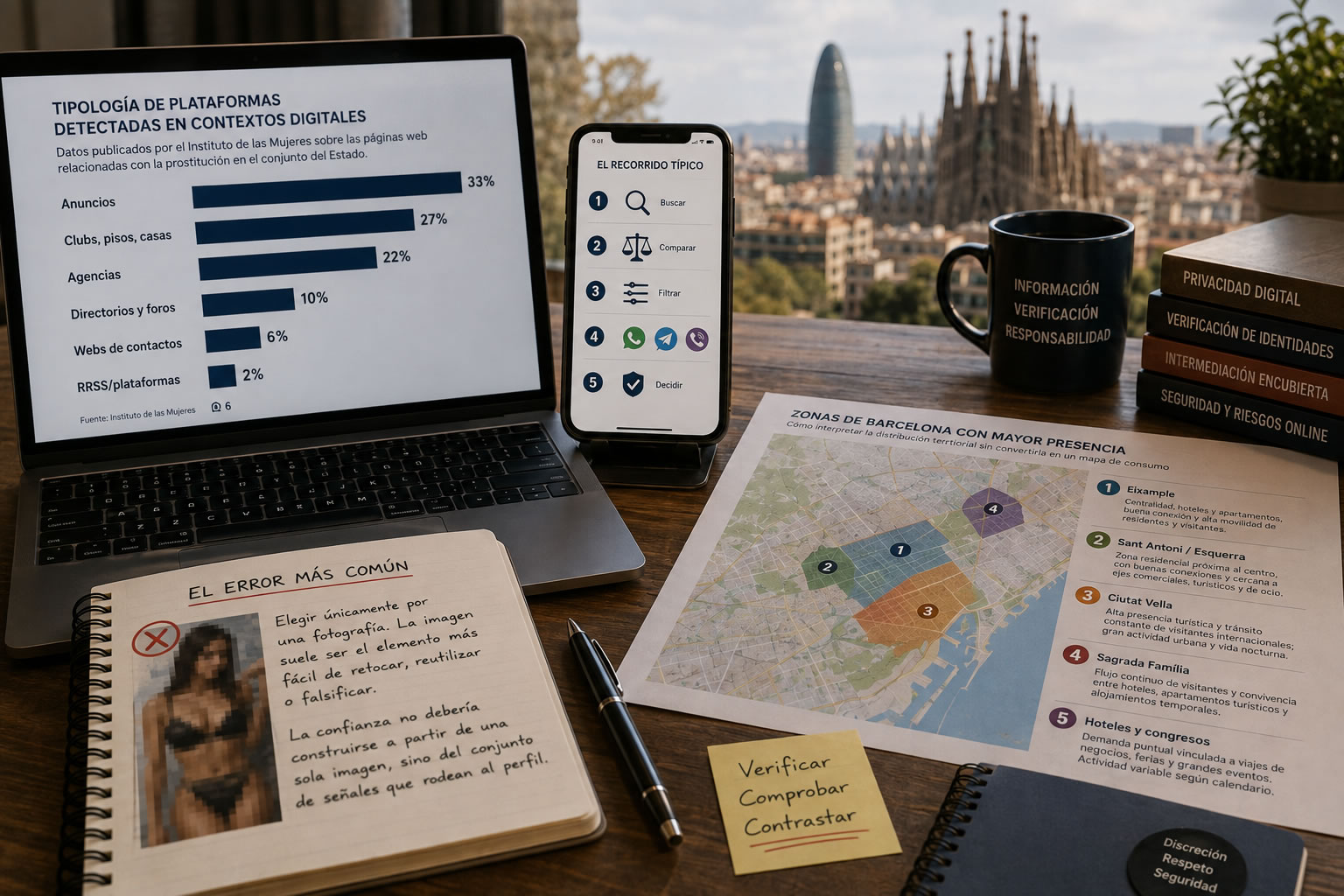 Ricerca digitale e verifica di profili a Barcellona